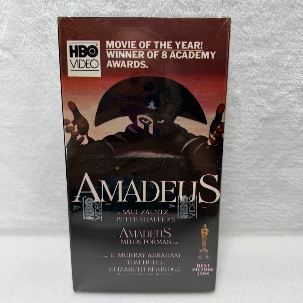 Amadeus VHS 1984 Best Picture HBO Video New Sealed F. Murray Abraham